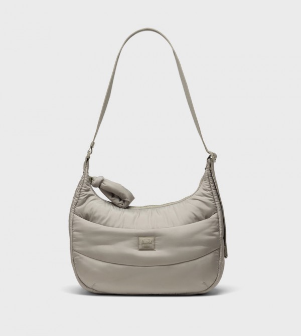 Yara Logo Label Quilted Shoulder Bag