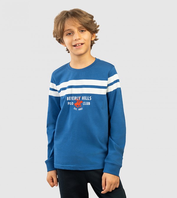 Logo Printed Long Sleeves T-Shirt