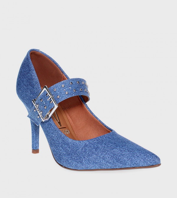 JAM Studded Strap Pumps