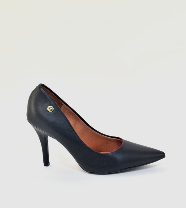 Casual Stiletto Slip On Pumps-Black