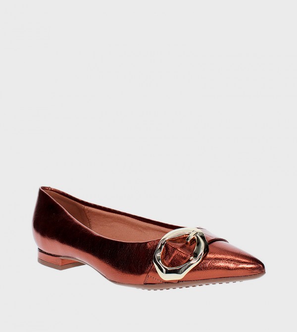 JANESSA Buckle Detail Ballerinas
