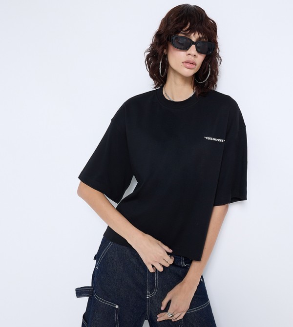 Back Printed Crew Neck T-Shirt