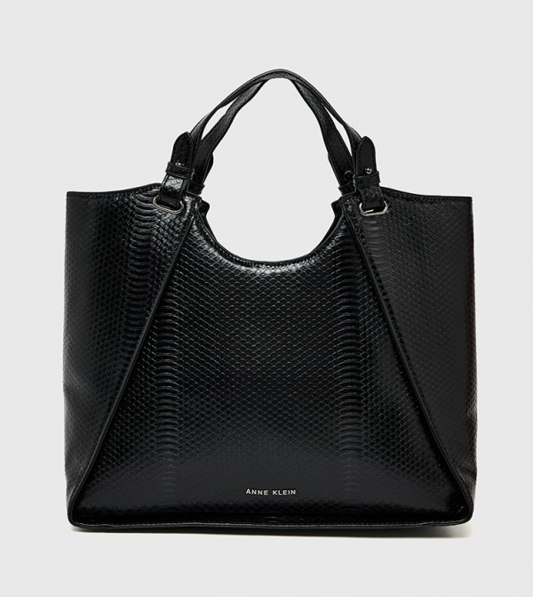 Croc Textured Satchel Bag 