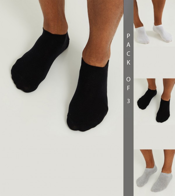 Buy Austin Reed @ CCC Round Invisible No Terry Socks Set Of 3 In ...
