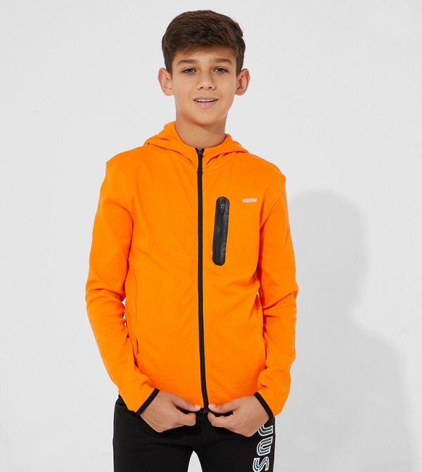 Orange outerwear shop