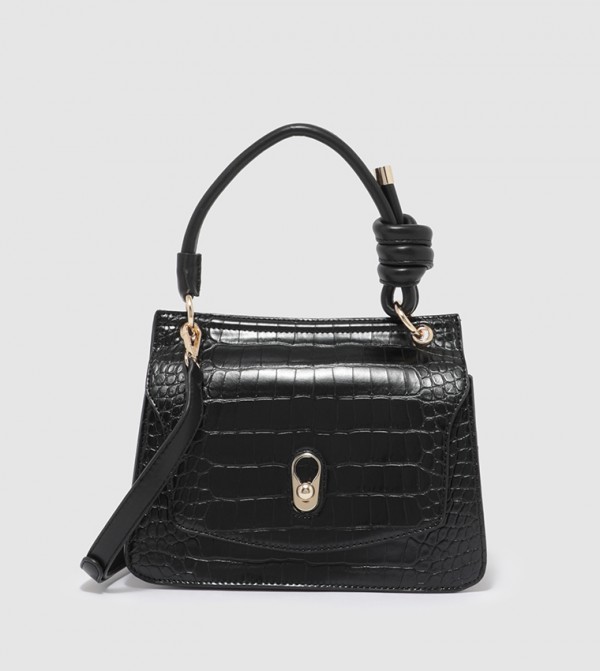 Buy Charles & Keith Meriah Studded Top Handle Bag In Black