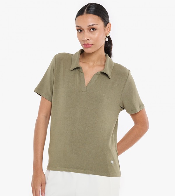 Solid Short Sleeves Polo T-Shirt