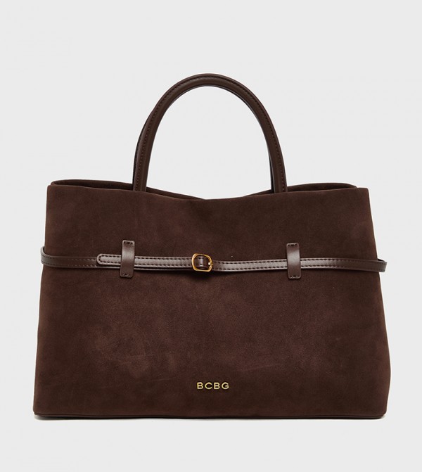 Suede Satchel Bag
