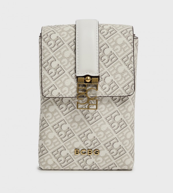 Monogram Patterned Crossbody Phone Bag