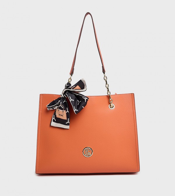 Scarf Detail Shoulder Bag