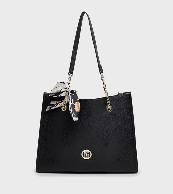 Scarf Detail Shoulder Bag