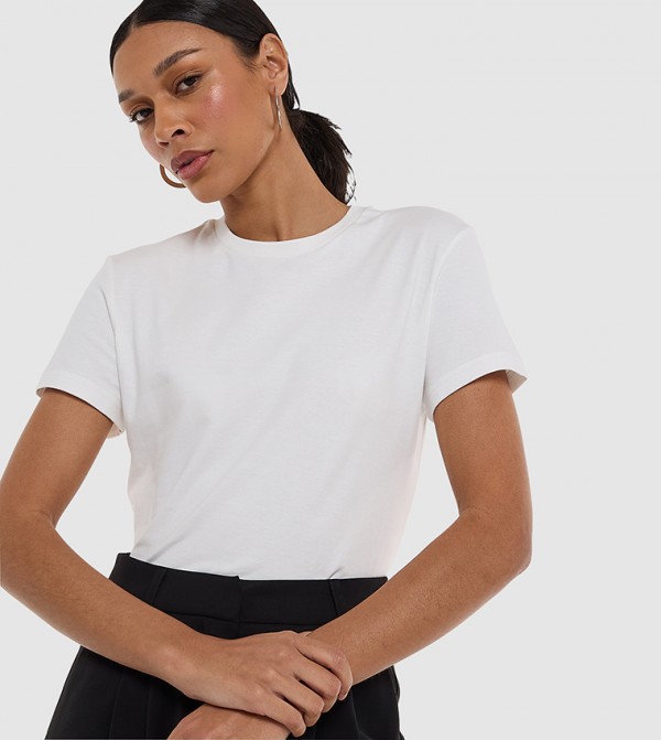 Solid Crew Neck T-Shirt