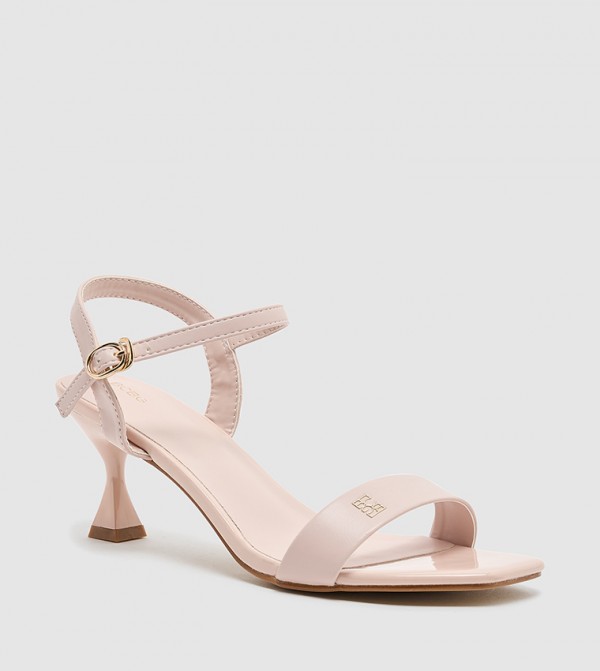 Ankle Strap Spool Heel Sandals