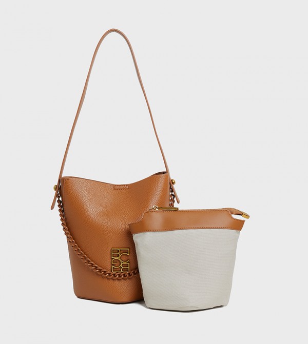 Logo Detail Bucket Bag