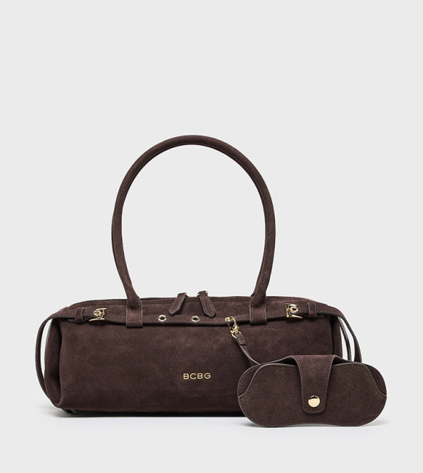 Logo Detail Bowling Bag with Sunglass Pouch