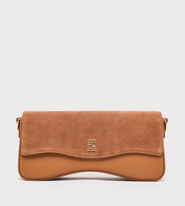 Logo Detail Flap Shoulder Bag