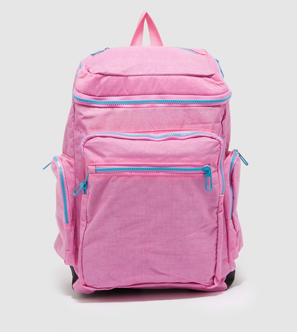 Multipocket Solid Backpack