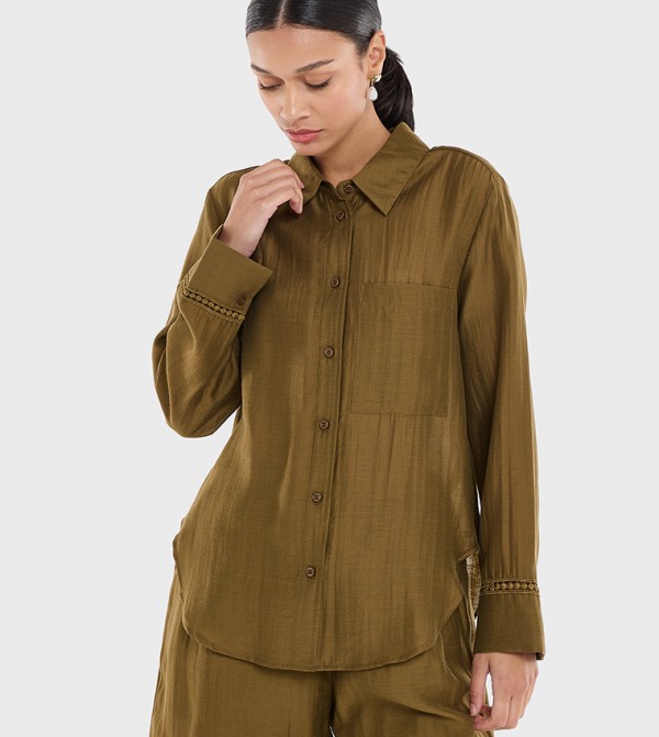 Pocket Detail Long Sleeves Shirt