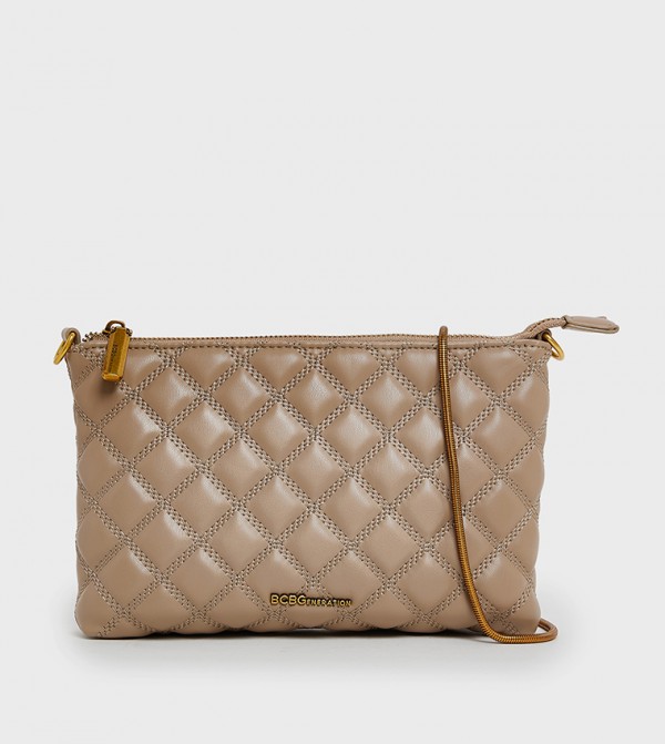 Quilted Zip-Closure Sling Bag
