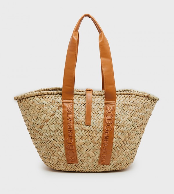 Braided Raffia Tote Bag