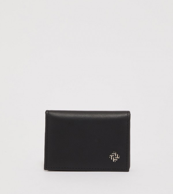 Solid Bi-Fold Genuine Leather Wallet