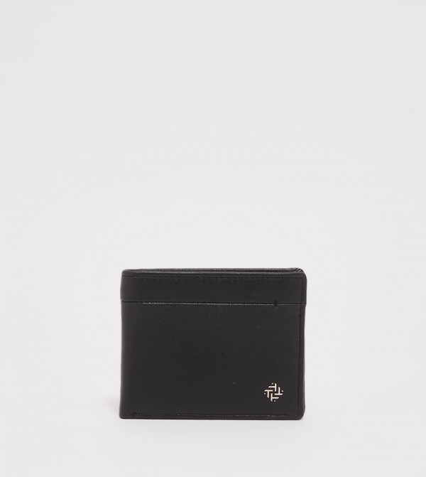 Solid Bi-Fold Genuine Leather Wallet
