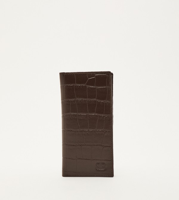 Croc Textured Bi-Fold Wallet