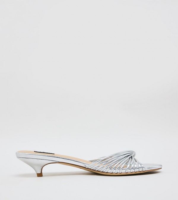 Open Toe Kitten Heel Sandals