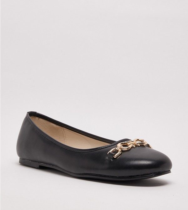D-TRIM Metal Accent Ballerinas