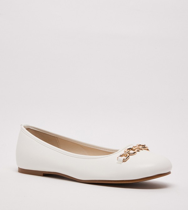 D-TRIM Metal Accent Ballerinas