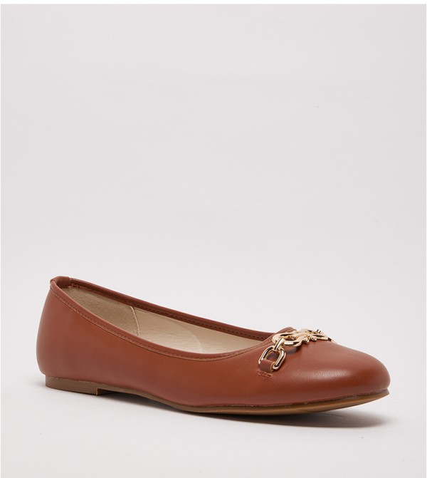 D-TRIM Metal Accent Ballerinas