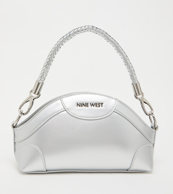 Metallic Zippered Handheld Bag