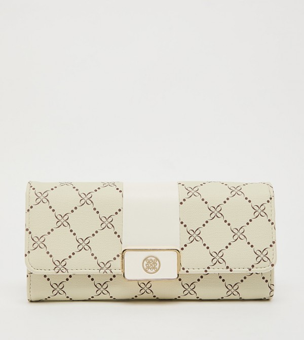 Monogram Patterned Flap Wallet
