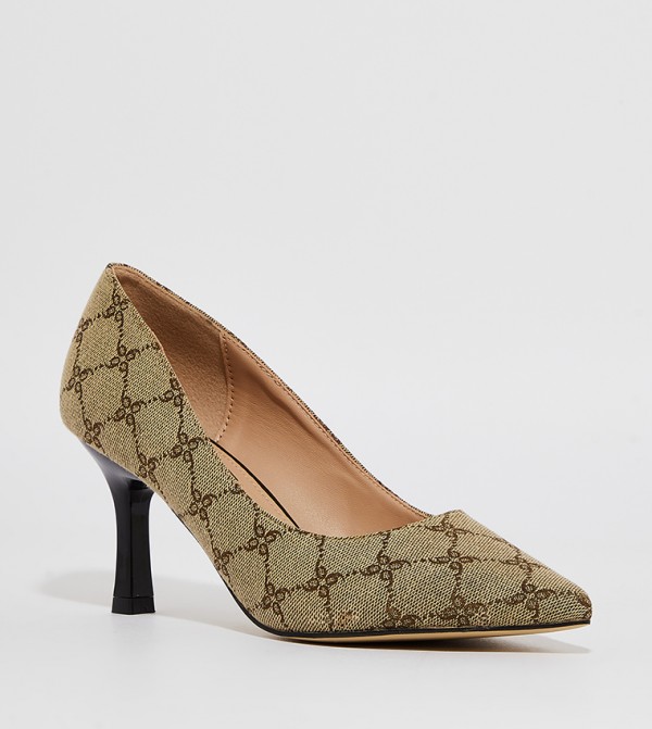 KIARA Patterned Pointed Toe Pumps