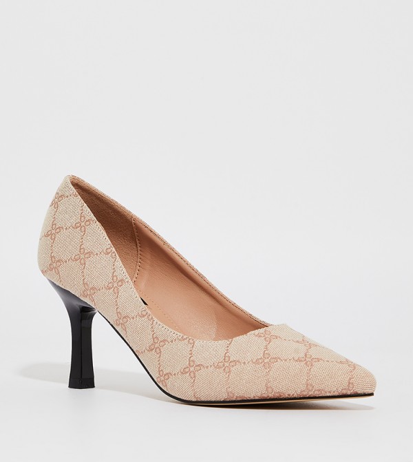 KIARA Patterned Pointed Toe Pumps