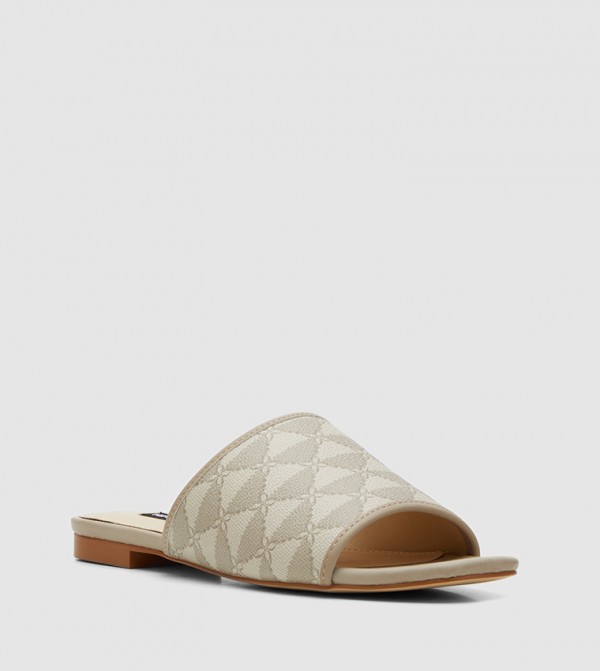 SUGAN Patterned Flat Sandals