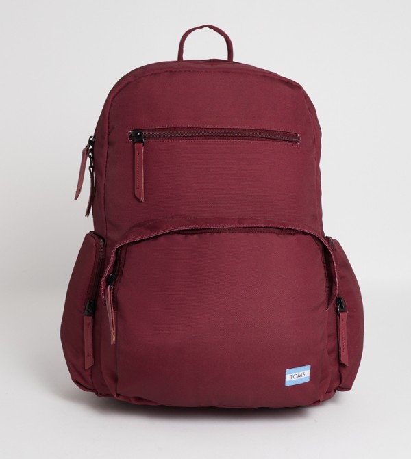 Chevron Zippered Backpack