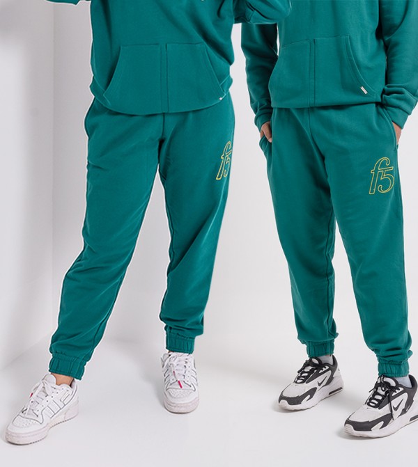 Logo Embroidered Organic Cotton Joggers