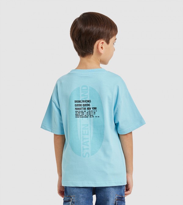 Back Print Short Sleeves T-Shirt