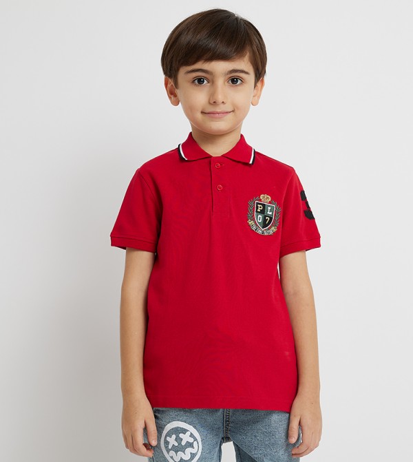 Embroidered Polo T-Shirt