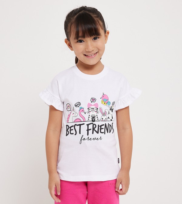 Printed Flutter Sleeves Top
