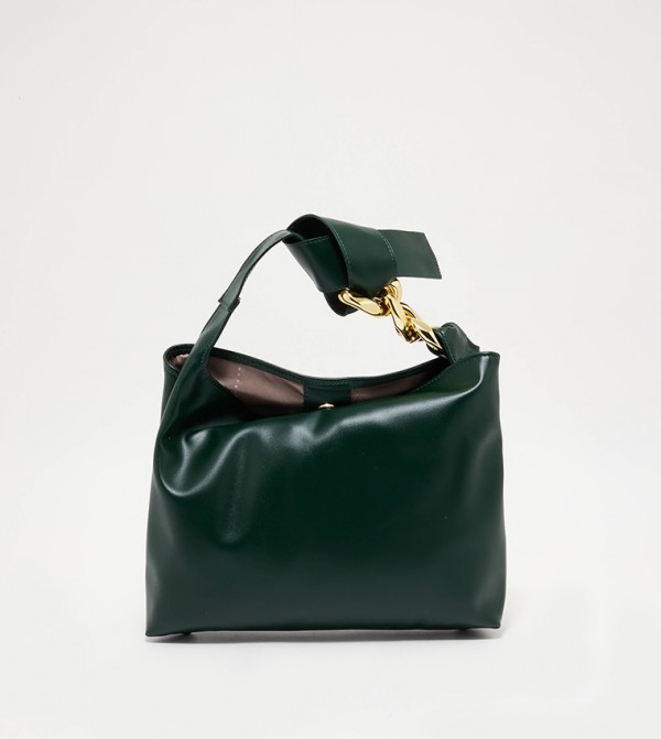 Marni Maxi Strap Leather Shoulder Bag' In Green