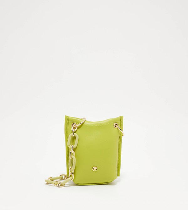 Snap Button Closure Crossbody Bag