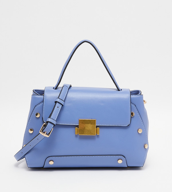 Top Handle Flap Closure Crossbody Bag