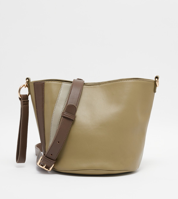 Logo Detail Bucket Bag