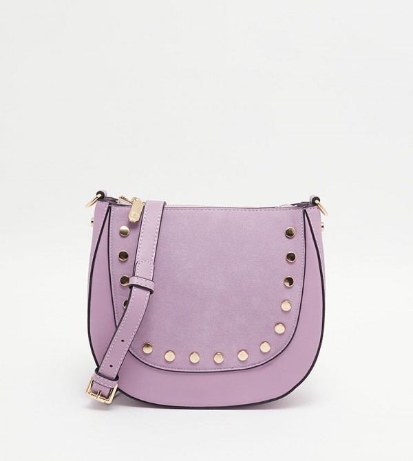 Metal Accent Shoulder Bag