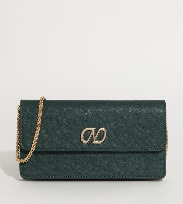 NHB TINTIN Textured Chain Handle Clutch