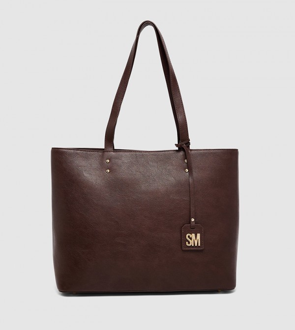 Textured Front Pocket Shoulder Bag