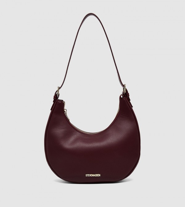 Textured Crescent Shoulder Bag
