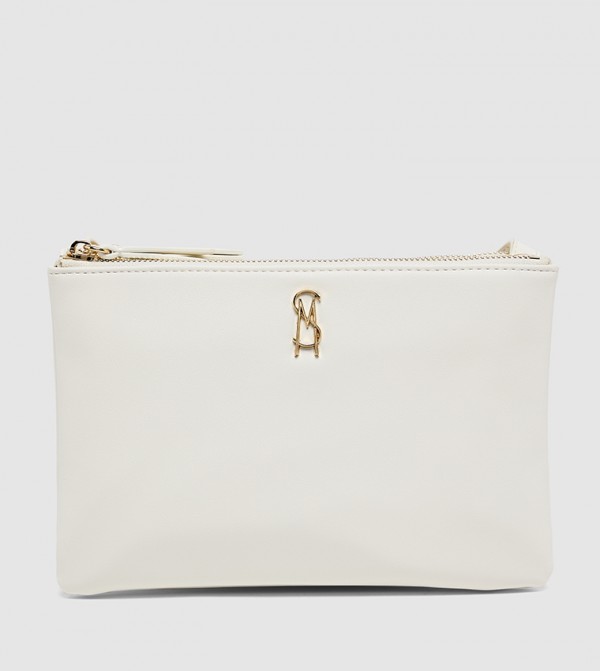 Textured Zip-Closure Crossbody Bag